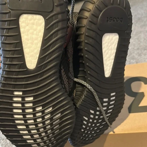 Yeezy Black and Orange Sneakers - Never Worn - Picture 3 of 4